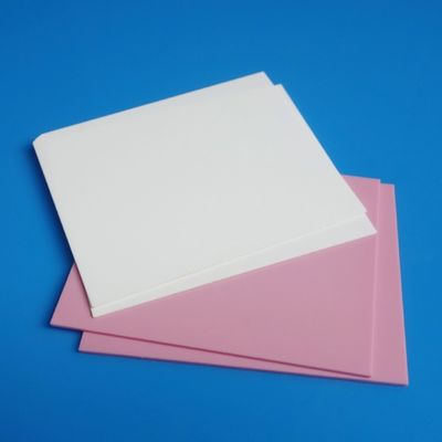 Electronics Thin Film Ceramic Substrate High Dielectric Polished Pink 96% Purity