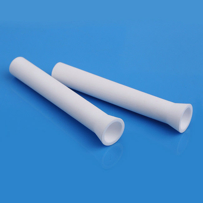 Collared Ceramic Alumina Tube 96 99 High Precision Smooth Surface