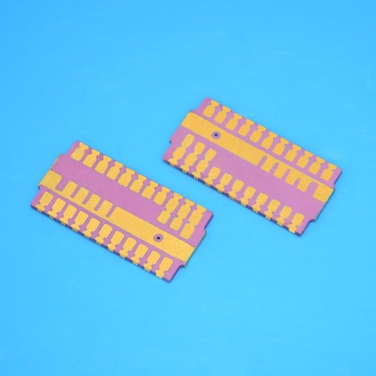 Gold Metallized Ceramic Substrates , Ceramic Cover Plates With Au Plating