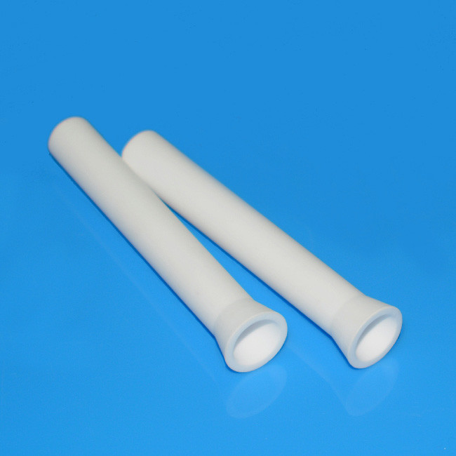Collared Ceramic Alumina Tube 96 99 High Precision Smooth Surface