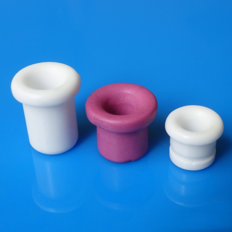 Grooved Ceramic Yarn Guides , Ceramic Guides For Textile Machines Anti