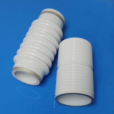 Aluminum Oxide Metallized Ceramic Tube Low Leak Rate Anti Corrosion
