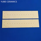 Light Yellow Alumina Ceramic Components Thin Ceramic Plates 3.85g/cm3 With Thread Hole