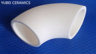 90° Al2O3 Alumina Ceramic Elbow , Wear Resistant Industrial Special Ceramics