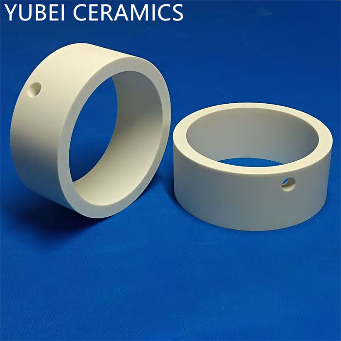 Alumina Ceramic Protective Sleeve Wear Resistant Industrial Ceramic Rings Al2O3 340GPa
