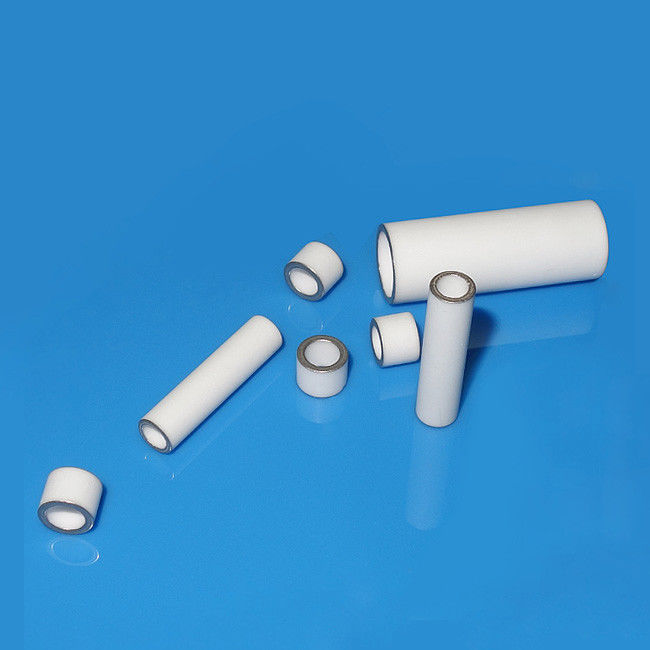 Gas Discharge Metallized Ceramic Tube Beads Cylinder Shaped Smooth Surface