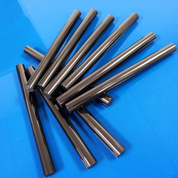 Heat Resistant  Ceramic Rod , Si3N4 Silicon Nitride Rod Black Color Extraordinary Thermal Shock