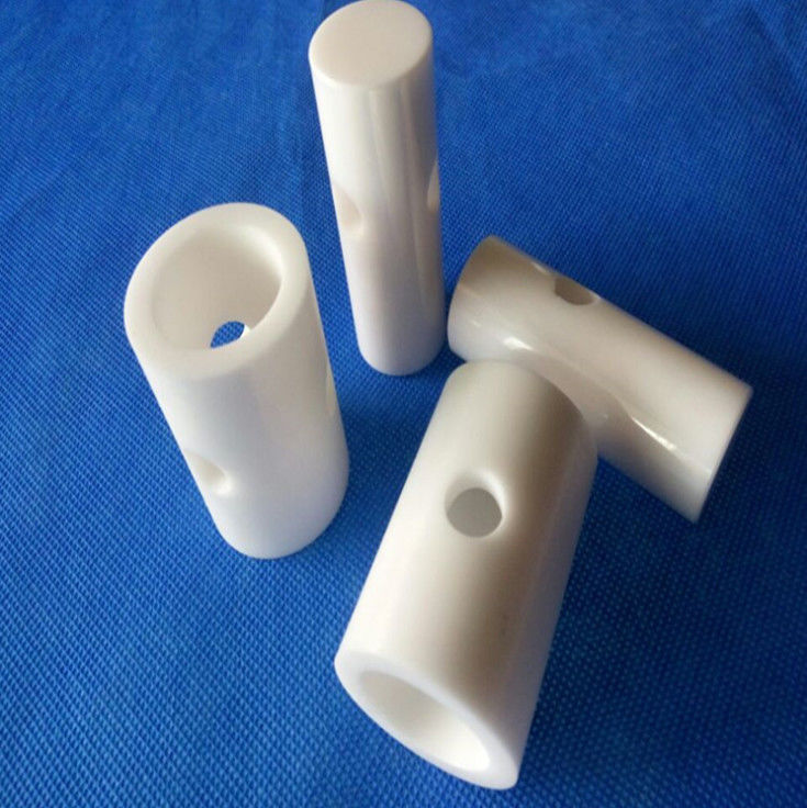 Heat Resist Ceramic Tube Insulator One End Closed Diamond Polished Surface