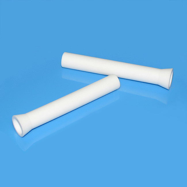 Collared Ceramic Alumina Tube 96 99 High Precision Smooth Surface