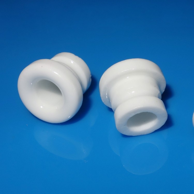 Grooved Ceramic Yarn Guides , Ceramic Guides For Textile Machines Anti